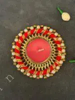 Bangle Tealight Holder with Pearls - Image 4