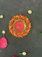 Colorful Gotapatti Bangle Tea Light Holder - Image 10