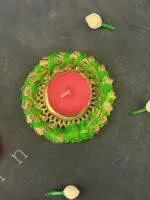 Colorful Gotapatti Bangle Tea Light Holder - Image 3