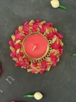 Colorful Gotapatti Bangle Tea Light Holder - Image 9
