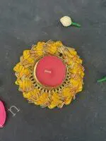 Colorful Gotapatti Bangle Tea Light Holder - Image 11