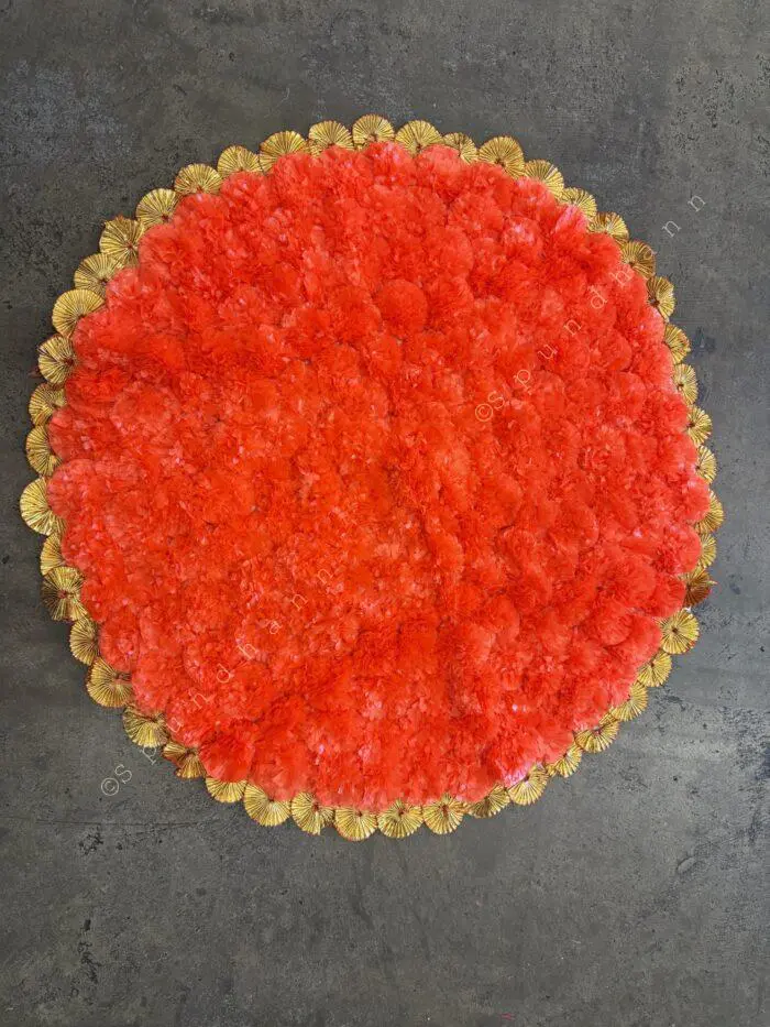 Marigold Flower Rangoli / Mat - Image 4
