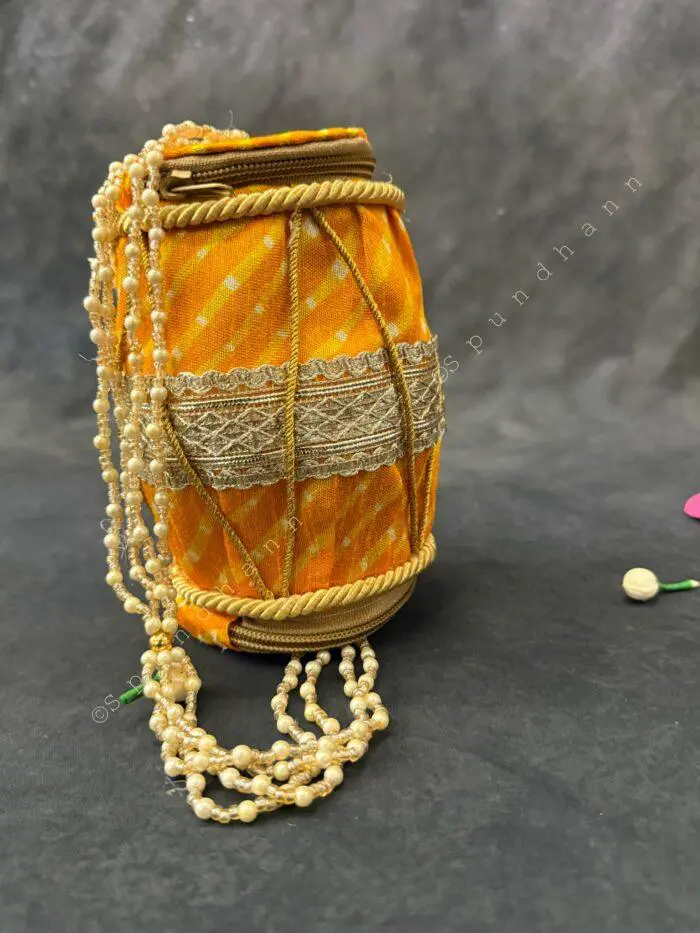 Decorative Dholki shape Purse - Image 5