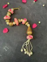 Rose Pearl and Gota Dangler with Tassel - Image 5