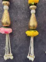 Rose Pearl and Gota Dangler with Tassel - Image 3