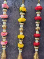 Rose Pearl and Gota Dangler with Tassel - Image 7