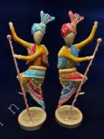 Dancing Baisakhi Figurines Set of 2