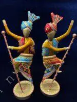 Dancing Baisakhi Figurines Set of 2 - Image 5