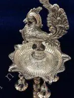 Bell, Peacock Multi T Light in German Silver - Image 2