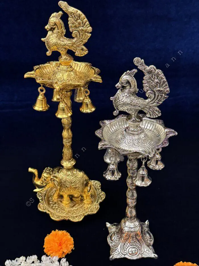 Elephant, Bell, Peacock Multi T Light - Image 4
