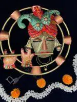Krishna Hanging Circular with Lights