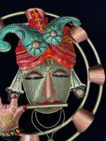 Krishna Hanging Circular with Lights - Image 4