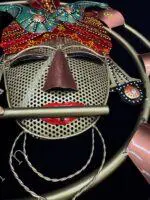 Krishna Hanging Circular with Lights - Image 2