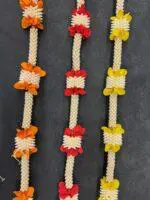 Mogra Pearl and colorful flower with Tassel - Image 10
