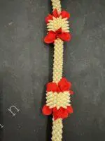 Mogra Pearl and colorful flower with Tassel - Image 11