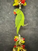Parrot Gold Bead bell Dangler Pair - Image 4