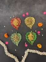 Leaf Ganesha Table Top Decor