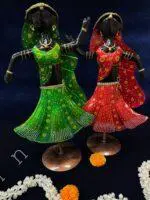 Dancing Tribal Figurine Set of 2 - Image 2