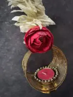 Chameli and Rose Wide Ring hanging Tea Light - Image 2