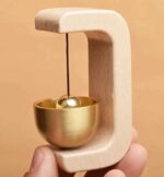 Brass Doorbell with Wooden Bell