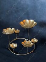 Floral Standing Urli with Tea Light Holders - Image 3