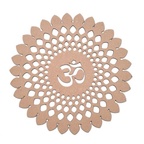 Designer Round Om Wall Plate - 6MM / 24 INCH