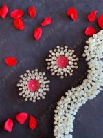 White & Golden Triple Studded Tea Light Holder