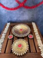 Decorative Studded Puja Thalis / Plate - Image 2