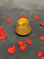 Fancy Golden Votive Shadow Tea Light (Cutwork)