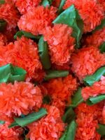 Decorative Marigold Flower Garland Strings - Set Of 5