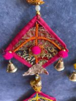 Small Kites with Bells Wall Hanging Decor Set of 2 - Image 2