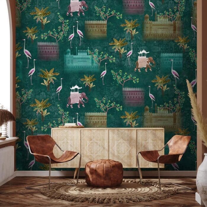 Life n Colors: Royal Garden, an Indian Scenic Wallpaper