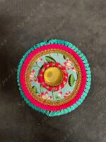 Multicolor Frill Tea Light Holder with Lotus Pattern - Image 6