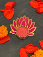 Pink Lotus Tea Light Holder (6' x 4')