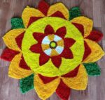 Floral Rangoli Floor Mat 4 ft - Image 8
