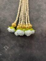Pearl Srtings With Rose Bud Dangler - Image 4