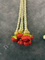 Pearl Srtings With Rose Bud Dangler - Image 7