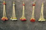 Pearl Srtings With Rose Bud Dangler - Image 5