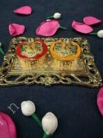 Golden Haldi Kumkum Decorative Holder - Image 10