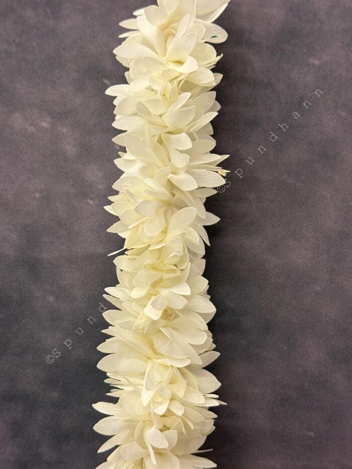 White Chameli String with Gold Drop - Image 2