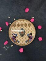 Royal Elephant Design Decorative Tray Set of 2 - Image 2