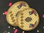 Royal Elephant Design Decorative Tray Set of 2