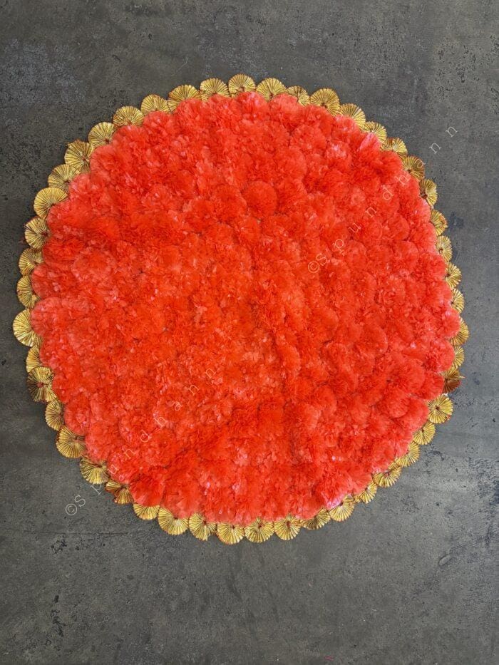 Marigold Flower Rangoli / Mat - Image 4