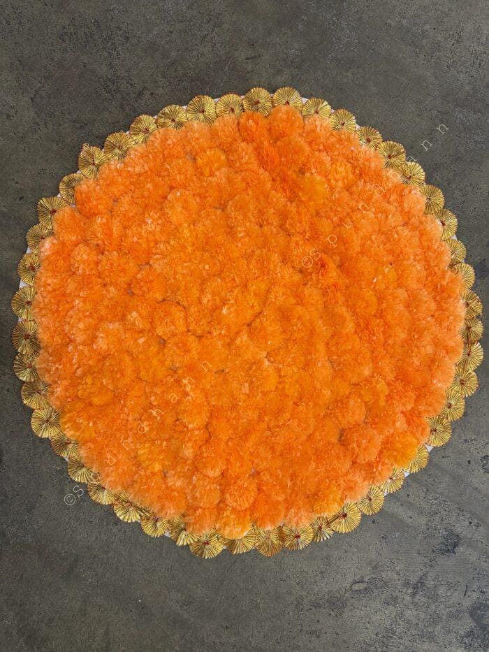 Marigold Flower Rangoli / Mat - Image 3