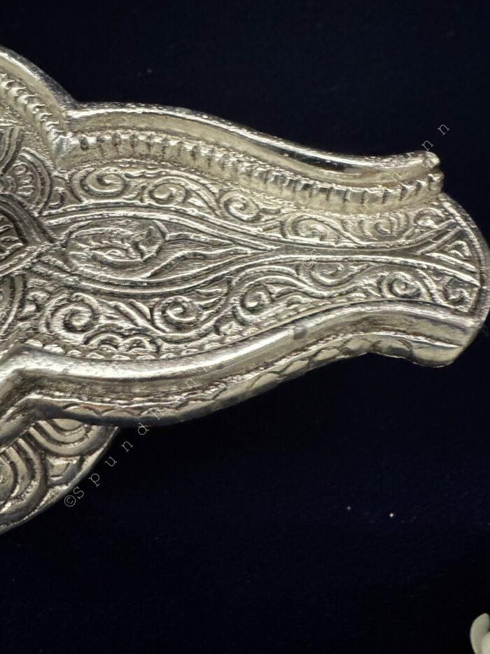 German silver and stone shivaling - Image 6