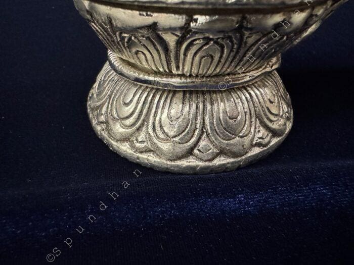 German silver and stone shivaling - Image 7
