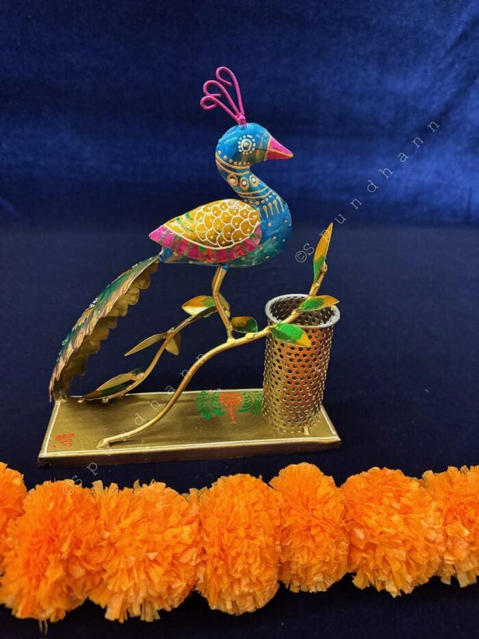 Peacock Pen Stand - Image 3