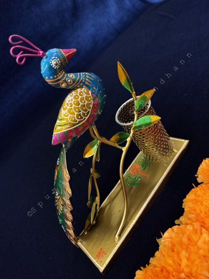 Peacock Pen Stand - Image 4