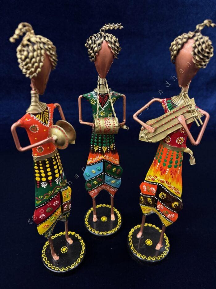 Tribal Musicians Figurines Set of 3 - Image 5