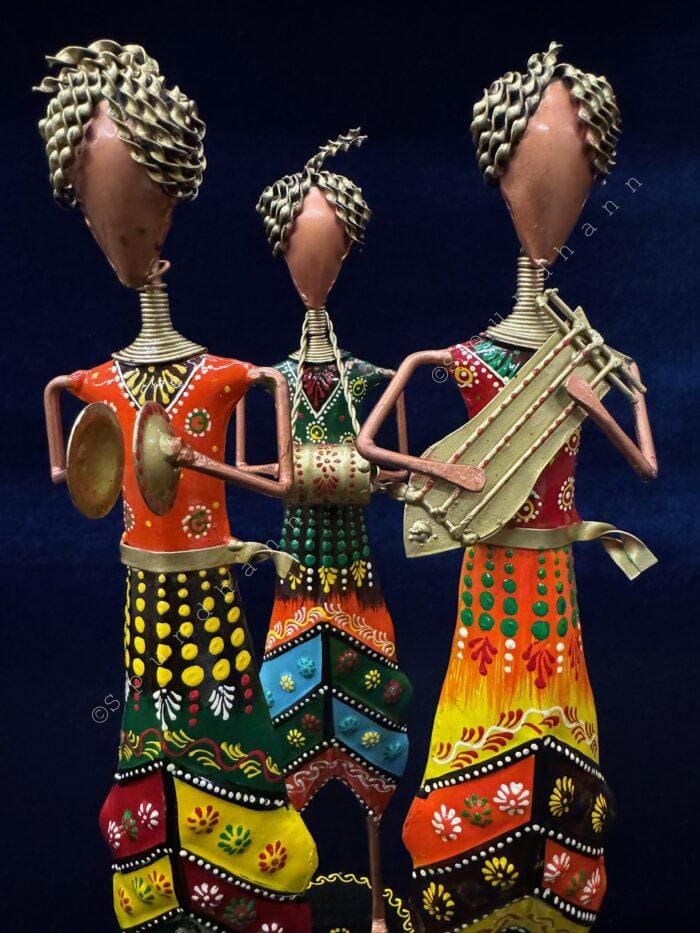 Tribal Musicians Figurines Set of 3 - Image 3